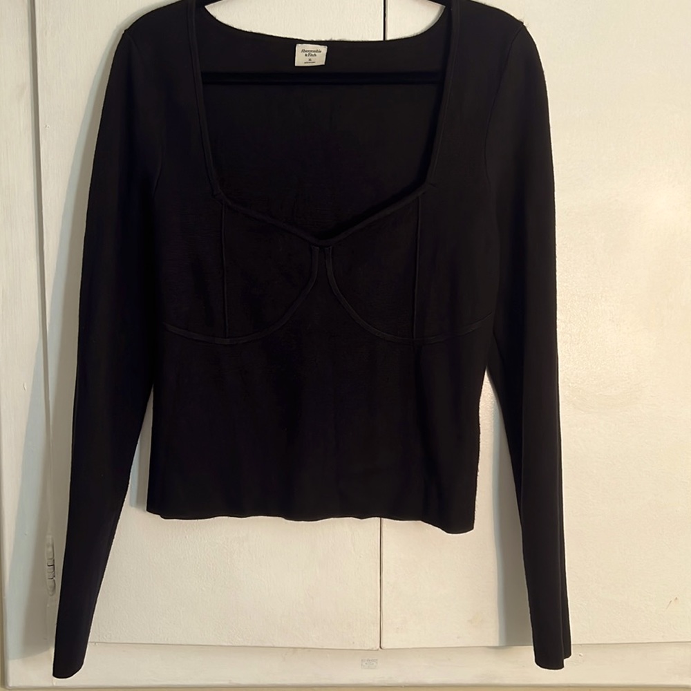 Abercrombie & Fitch Corset !SLIM! Sweater Top size XL